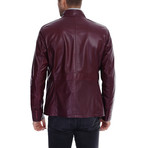 Rick Leather Jacket // Bordeaux (M)