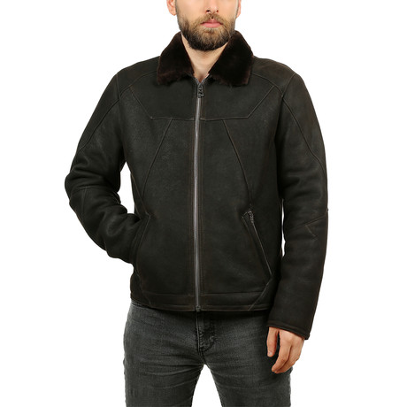 Julian Waterproof Leather Jacket // Brown (XS)