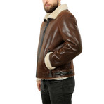 Hoff Leather Jacket // Whisky Brown (L)