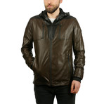 Chief Leather Jacket // Brown + Black (2XL)