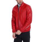 Rex Leather Jacket // Red (S)