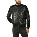 Alex Leather Jacket // Black (L)