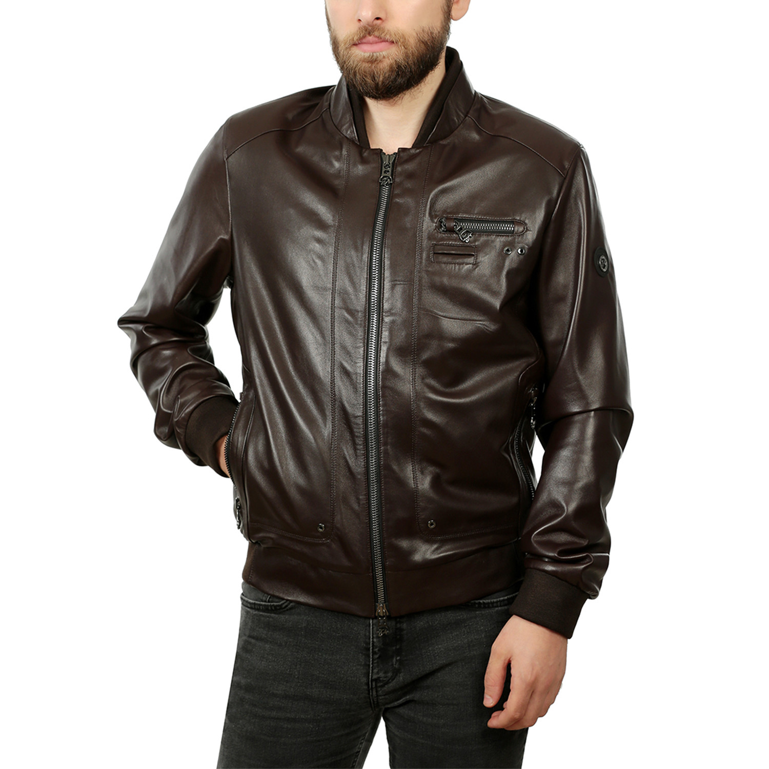 Ricardo Leather Jacket // Brown (S) - Franko Armondi - Touch of Modern