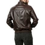 Ricardo Leather Jacket // Brown (XL)