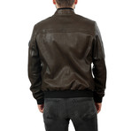 Carlo Leather Jacket // Chocolate Brown (XL)