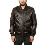 Ricardo Leather Jacket // Brown (XL)