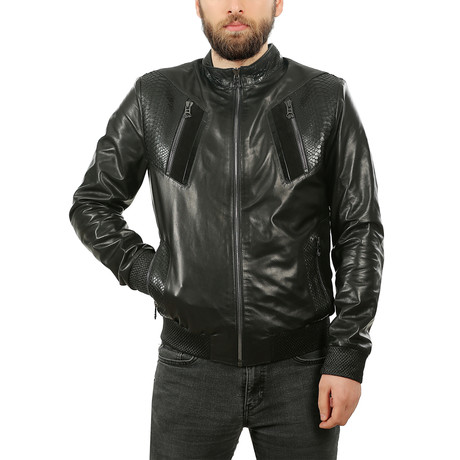 Karev Leather Jacket // Black (XS)