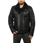 Velez Leather Jacket // Black (L)
