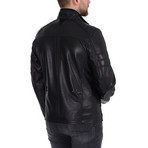 Drew Leather Jacket // Black (2XL)