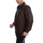 Dexter Leather Jacket // Chocolate Brown (XL)