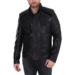 Drew Leather Jacket // Black (2XL)