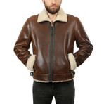 Hoff Leather Jacket // Whisky Brown (XS)