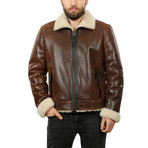 Hoff Leather Jacket // Whisky Brown (M)