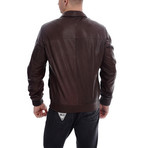 Sloan Leather Jacket // Brown (S)