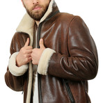 Hoff Leather Jacket // Whisky Brown (XS)