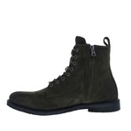 QM23 Suede Leather Zipper High Boots // Hunting Green (Euro: 44)