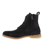 QM23 Suede Leather Zipper High Boots // Bitter Chocolate (Euro: 46)