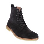 QM23 Suede Leather Zipper High Boots // Bitter Chocolate (Euro: 46)