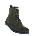 QM23 Suede Leather Zipper High Boots // Hunting Green (Euro: 44)