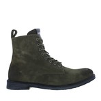 QM23 Suede Leather Zipper High Boots // Hunting Green (Euro: 44)