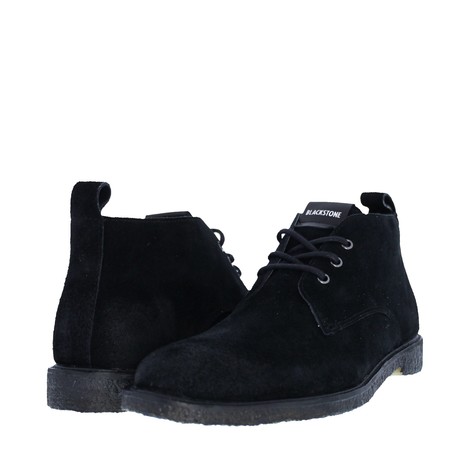 QM82 Leather Mid-Rise Sneaker // Black (Euro: 40)