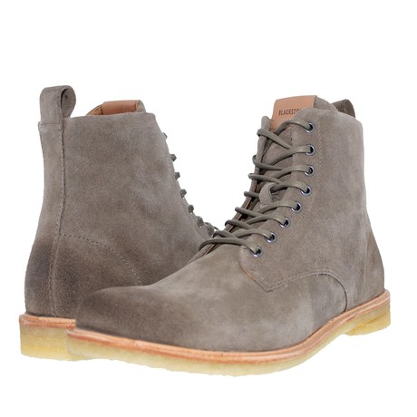 QM23 Suede Leather Zipper High Boots // Shitake (Euro: 40)