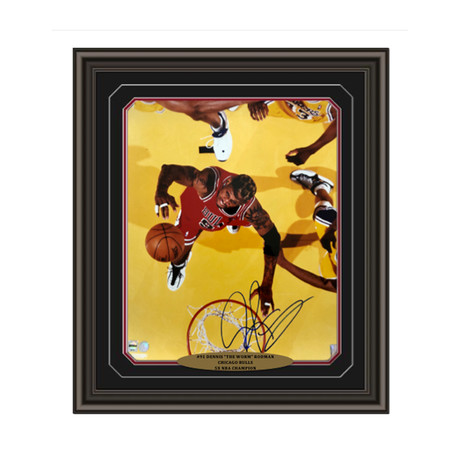 Dennis Rodman // Signed + Framed Bulls Photo