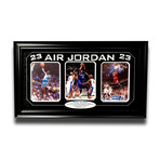 Michael Jordan // Signed + Framed Photo Collage // Bulls + Wizards + UNC