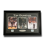 Tim Duncan // Signed + Framed San Antonio Spurs Triple Photo Collage