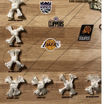 NBA Game Used Net Map // Featuring Authentic Net From All 30 Teams
