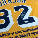 Magic Johnson // Signed + Framed Lakers Jersey