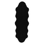 Faux Fur // Animal Shaped // Black Rug (2'W x 3'L)