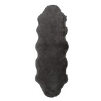 Faux Sheepskin // Animal Shaped // Gray Rug (2'W x 3'L)