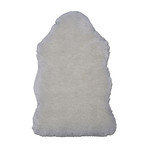 Faux Sheepskin // Animal Shaped // Ivory Rug (2'W x 3'L)