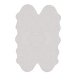 Faux Fur // Animal Shaped // Ivory Rug (2'W x 3'L)