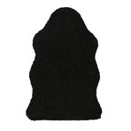 Faux Fur // Animal Shaped // Black Rug (2'W x 3'L)