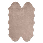 Faux Fur // Animal Shaped // Taupe Rug (2'W x 3'L)