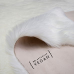 Faux Sheepskin // Animal Shaped // Ivory Rug (2'W x 3'L)