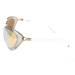 Givenchy // Unisex 7013 Sunglasses // Gold + White + Gray
