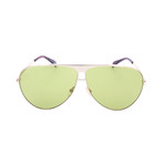 Givenchy // Unisex 7128 Sunglasses // Gold + Green