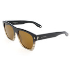 Givenchy // Unisex 7011 Sunglasses V1 // Black + Brown