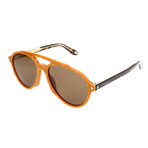 Givenchy // Men's 7076 Sunglasses // Beige + Brown