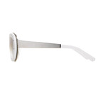 Unisex Dragonfly Sunglasses // White Chrome + Flash