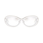 Unisex Dragonfly Sunglasses // White Chrome + Flash