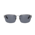 Unisex YY100-C1 Sunglasses // Silver + Dark Gray