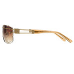 Unisex YY100-C3 Sunglasses // Antique Gold + Brown Gradient