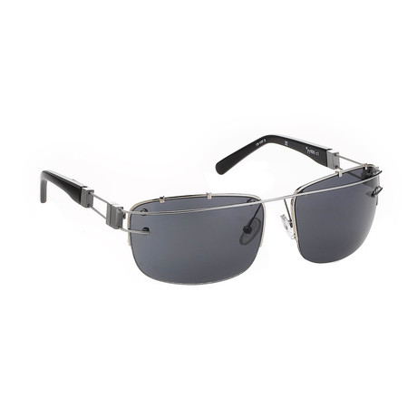 Unisex YY100-C1 Sunglasses // Silver + Dark Gray