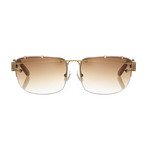 Unisex YY100-C3 Sunglasses // Antique Gold + Brown Gradient