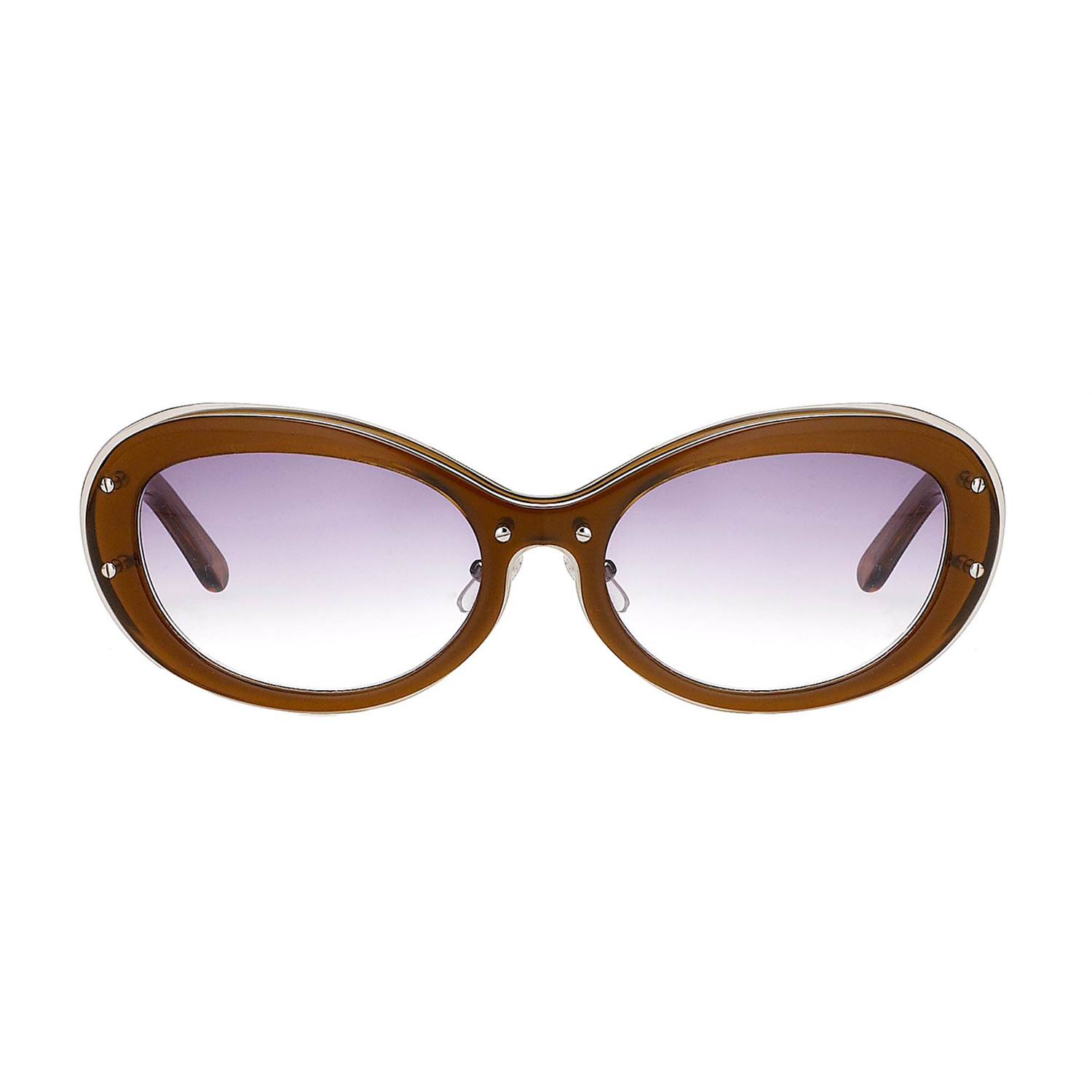 Unisex Dragonfly Sunglasses // Brown Chrome + Blue Gray Gradient ...