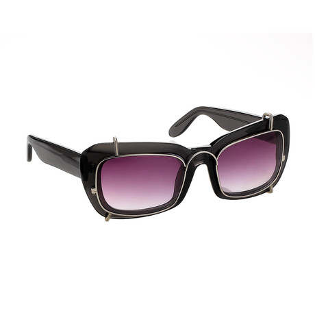 Unisex Spider Sunglasses // Smoke Gray + Pink Gradient